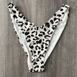 Aerie Leopard Print Cheekier swim bottoms